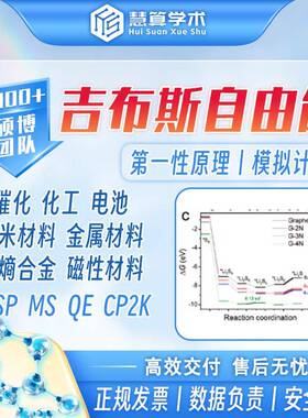 吉布斯自由能丨MS/Gaussian/QE/CP2K 性原理计算 DFT模拟