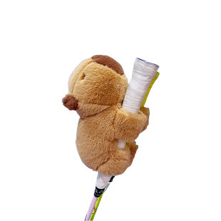 羽毛球挂件饰品创意diy周边毛绒公仔玩偶握把书包小装饰娃挂背包