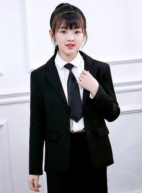 咪嘻派女童西服走秀套装