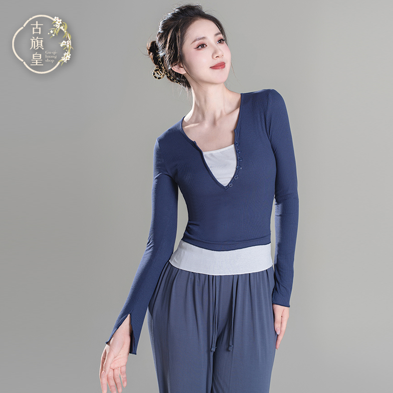 古旗皇现代舞蹈生形体上衣