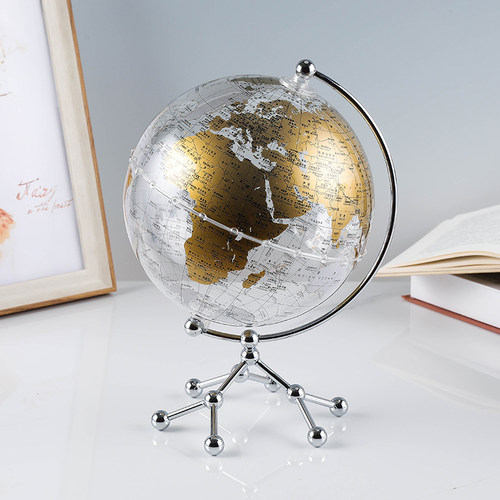 办公室电视柜装饰地球仪摆件轻奢高档客厅桌面书房酒柜家居装饰品
