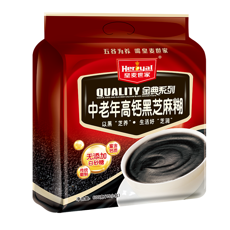 金典高钙600g袋装老人早餐黑芝麻