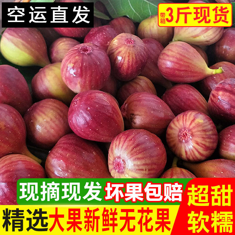 现货空运新鲜带箱3斤包邮无花果热销0件包邮
