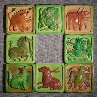 国宝回家北朝釉陶动物浮雕陶砖冰箱贴显眼包文创文物伴手礼收藏
