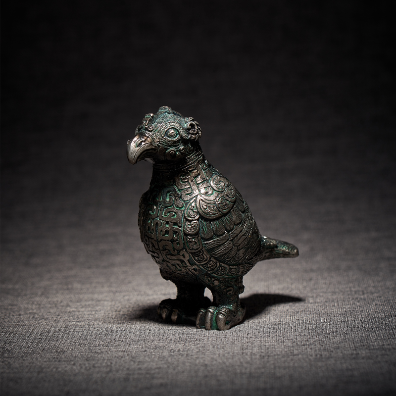 河北博物院国宝回家子乍弄鸟尊摆件博物馆纪念文物文创礼品树脂