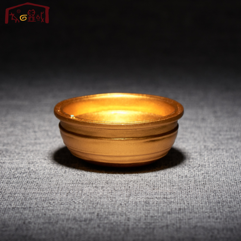 小金盆立体冰箱贴陕西博物馆文创