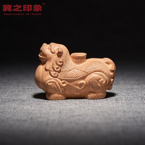 河北青瓷狮型兽型水盂立体冰箱贴