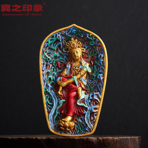 正定隆兴寺倒坐观音冰箱贴河北