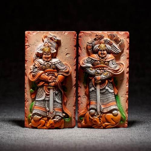 河北博物院彩绘浮雕武士冰箱贴