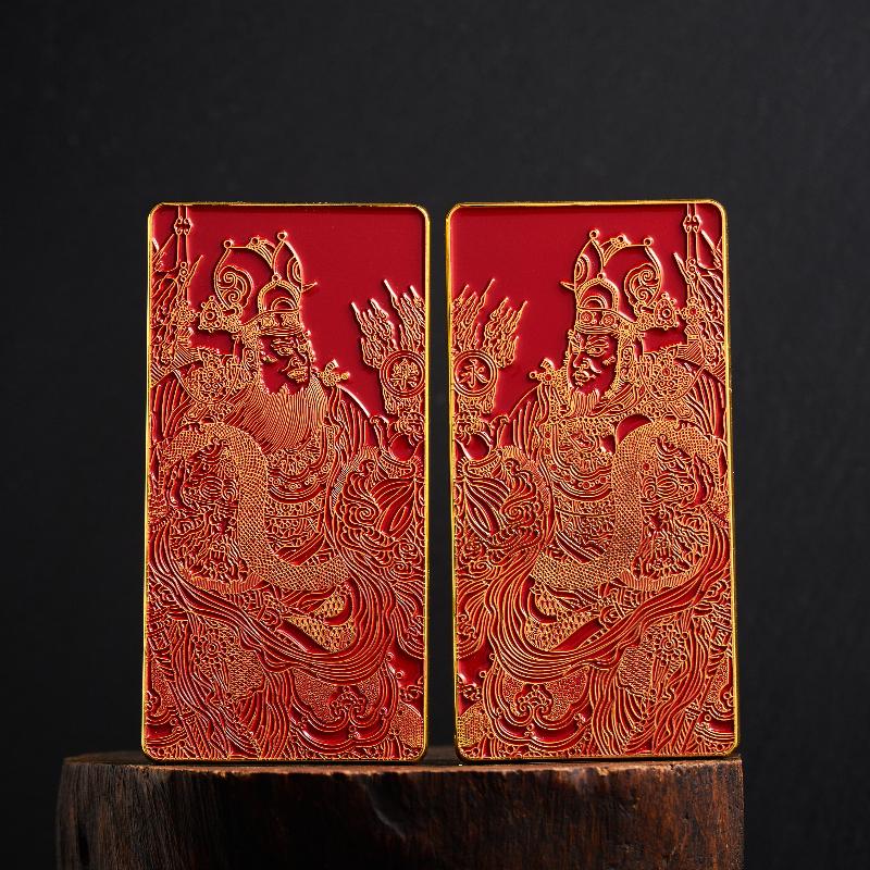 乙巳岁门神纪念版冰箱贴新传统年画第七季艺术文创春节合金材质