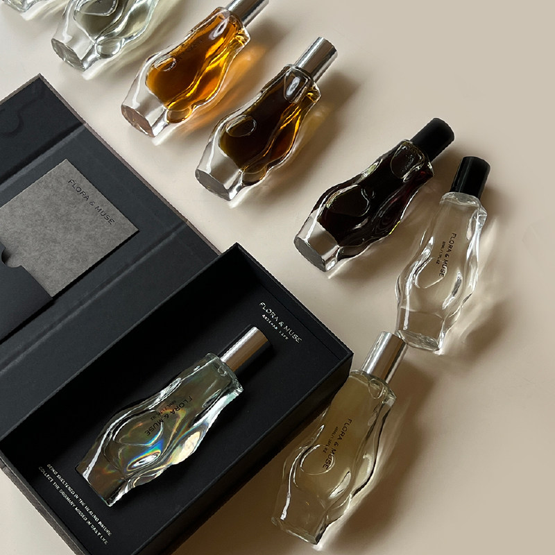 FLORA&MUSE 喷雾香水礼盒白茶天竺玫瑰薄荷皮革40ml新品小众设计