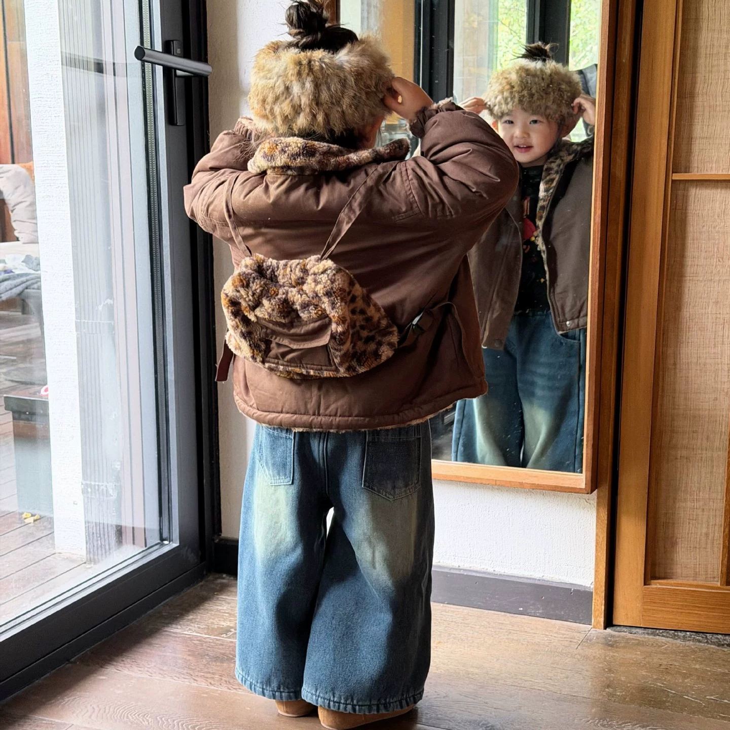 女童秋冬装洋气时髦休闲两件套