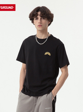 SprayGround2026夏季刺绣鲨鱼嘴短袖T恤潮流美式男女同款情侣t