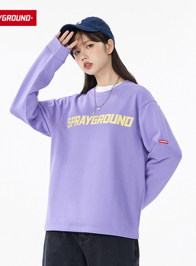 SprayGround秋季新款字母刺绣美式卫衣男女情侣休闲潮牌W0830904