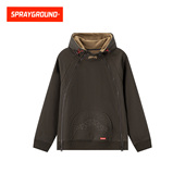 SprayGround鲨鱼嘴秋冬双拉链摇粒绒卫衣男美式 连帽情侣上衣帽衫