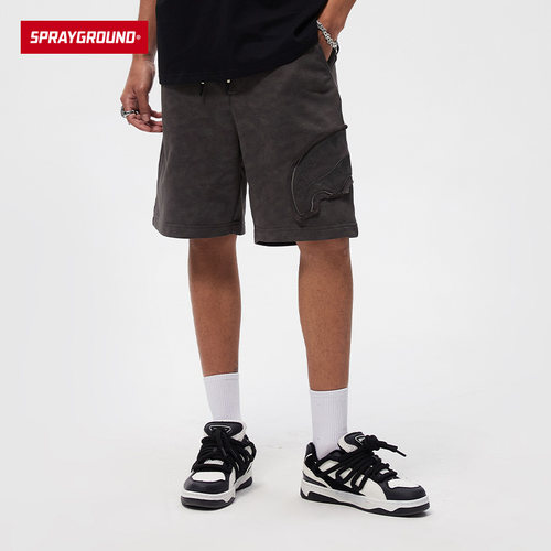 SG贴布鲨鱼嘴短裤工装五分裤