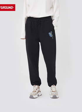 SprayGround23春RonEnglish联名休闲卫裤男女束脚运动潮W0912101