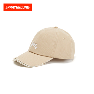 SprayGround潮流破坏纯色棒球帽朝里水洗鸭舌帽男女街头遮阳帽