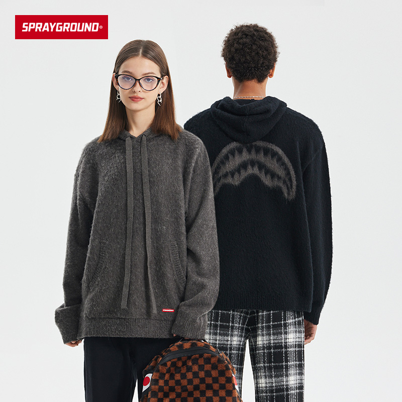 SprayGround休闲连帽经典羊毛衫