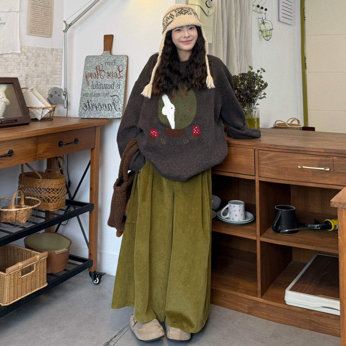 大码女装2025秋冬胖mm显瘦一整套软糯宽松圆领提花毛衣+裤子套装,女装/女士精品,大码套装,淘宝优惠券,粉丝福利购,淘宝优惠卷