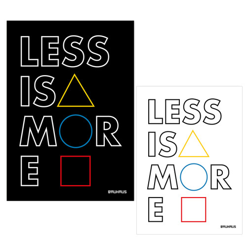 lessisMore抽象色彩几何海报