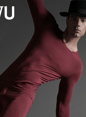 安莉芳官方奥莱IVU秋冬长袖秋衣鸡心领弹力打底衫暖肤衣男UD00071
