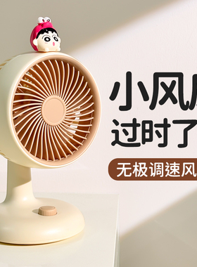 小型桌面风扇静音办公室桌上学生宿舍上课家用台扇2026新大风usb迷你便携式随身长续航工位可摇头降温电风扇