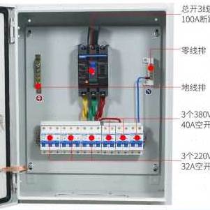 新款销新定制成套配电箱动力柜低压工地家用照明三相电表双电源控