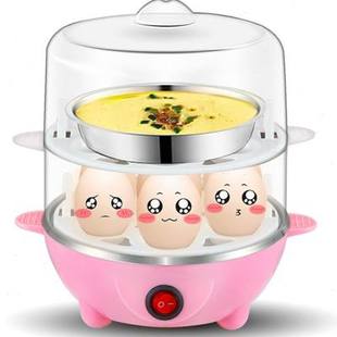韩式 新品 煮蛋器双层不锈钢自动断电蒸蛋器多功能早餐机