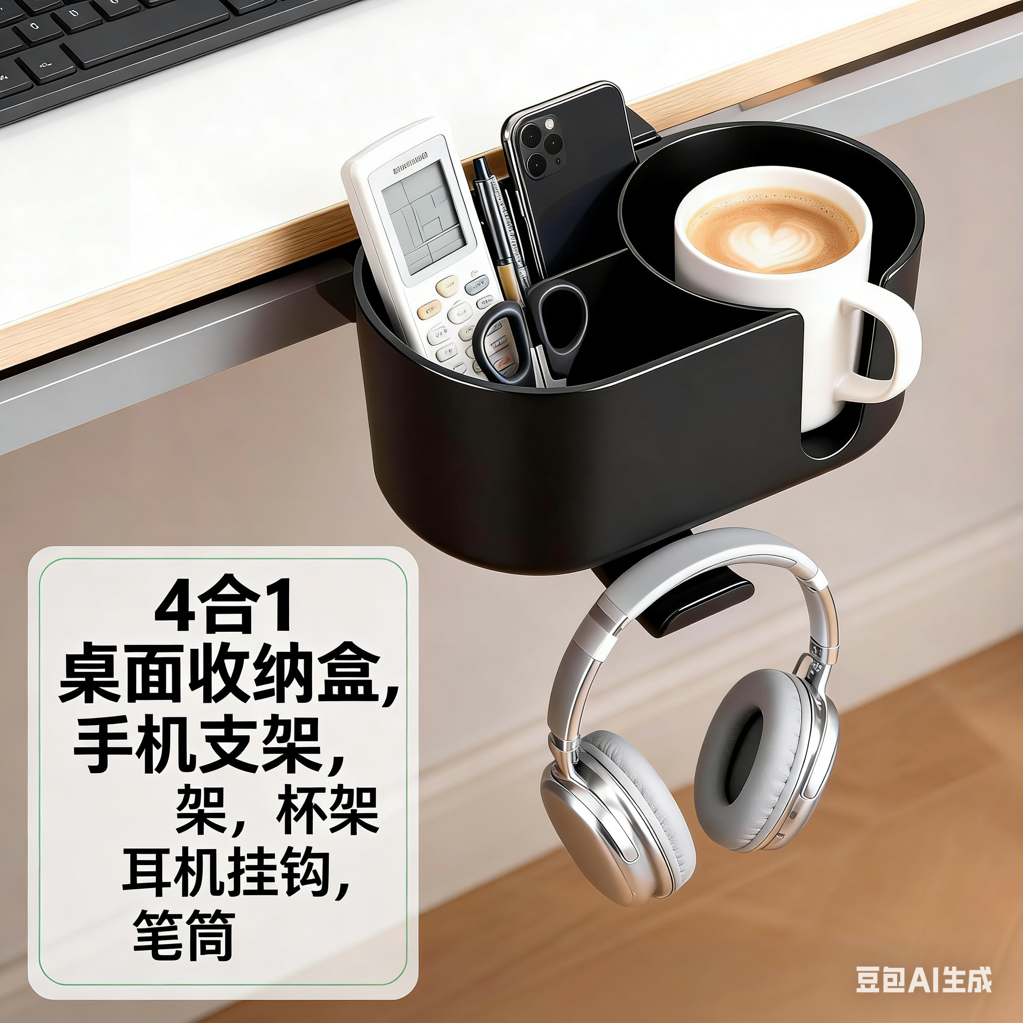 4合1多功能桌面收纳置物架