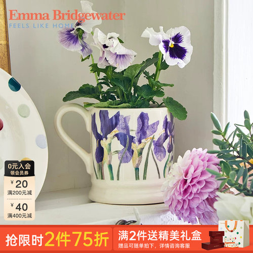 EMMA花朵釉下彩陶瓷马克杯