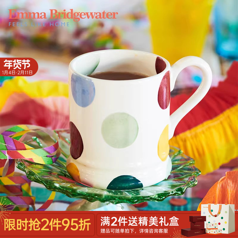Emma Bridgewater大波点中号马克杯咖啡杯陶瓷水杯家用办公送礼,餐饮具,马克杯,淘宝优惠券,粉丝福利购,淘宝优惠卷