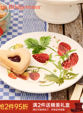 Emma Bridgewater草莓6.5英寸盘釉下彩餐盘餐具新emmabrigewater