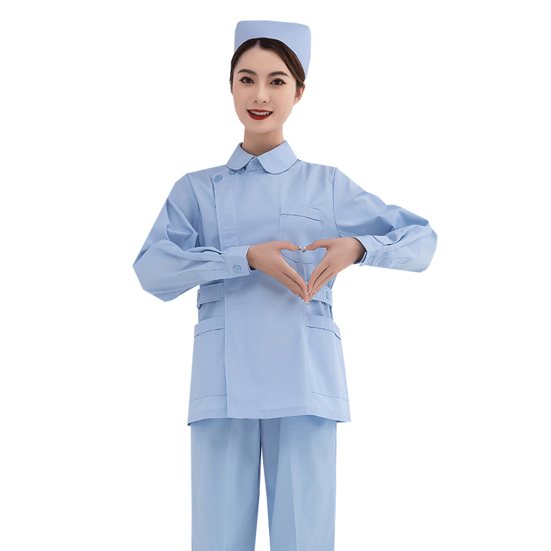 护士服分体套装男女长袖修身口腔