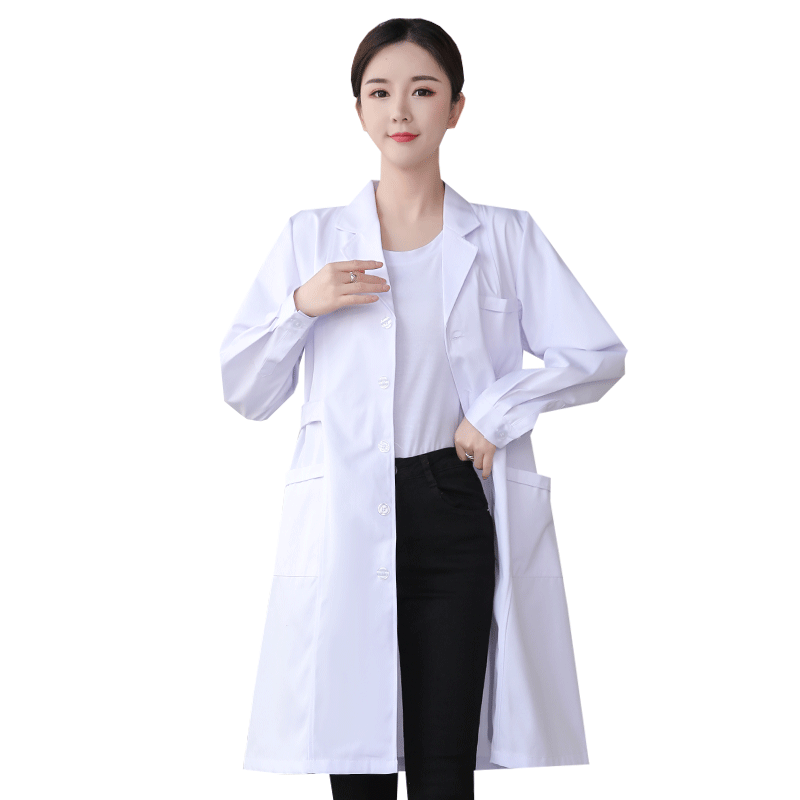 白大褂女医生服男短袖长袖医师服实验服护士服美容医院工作服定制