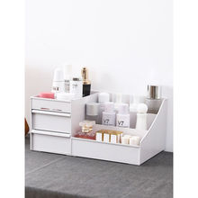 盒子梳妆盒男生宿舍梳妆台化妆盒收纳盒桌面化妆镜床头柜大学生北