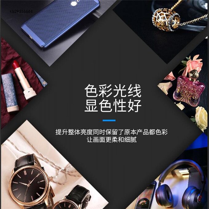 LED小型摄影棚摄影灯套装补光灯拍摄拍照灯常亮柔光灯箱简易道具