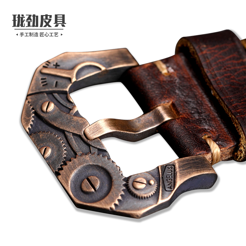 适配沛纳海帝陀大飞青铜表青铜做旧表扣20 22 24MM非黄铜表配件男