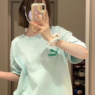 纯棉重磅圆领显瘦正肩半袖 品牌大促 2025新款 短袖 上衣潮 T恤女夏季