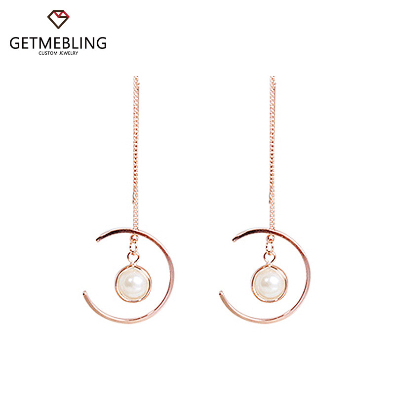 Get Me Bling耳环女长款气质圆脸显瘦韩国网红超仙百搭适合冬天的