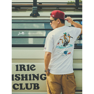日本进口IFC ×JUNK-R FISHERMAN 户外路亚山系短袖T恤IFSS24-031