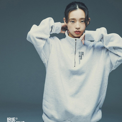 日本进口品牌IFC HALF ZIP CREW路亚潮流长袖卫衣IFAW24-043