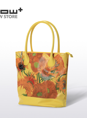 HOWstore 梵高博物馆系列艺术防水帆布单肩包旅行手提包