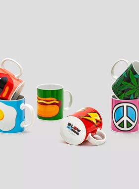 HOWstore seletti创意陶瓷水杯马克杯家用情侣女生礼物