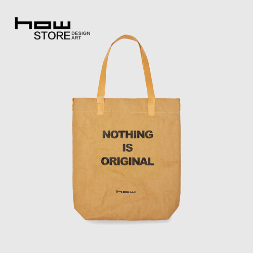HOWstore 昊美术馆 宣言MANIFESTO创意做旧牛皮纸单肩包ORIGINAL