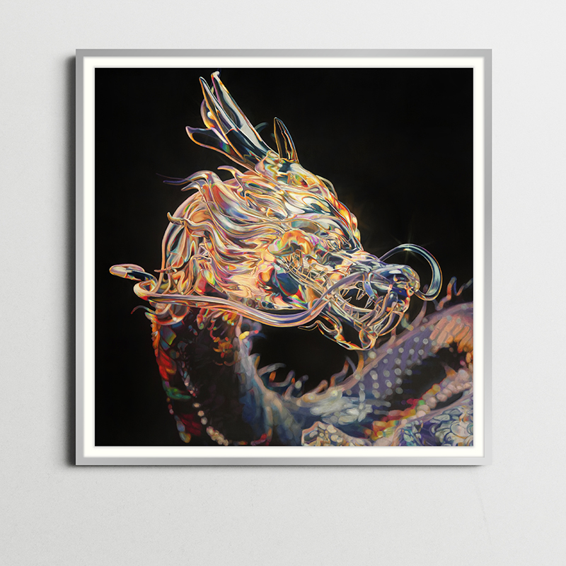 艺术家袁骁龙年签名限量版画