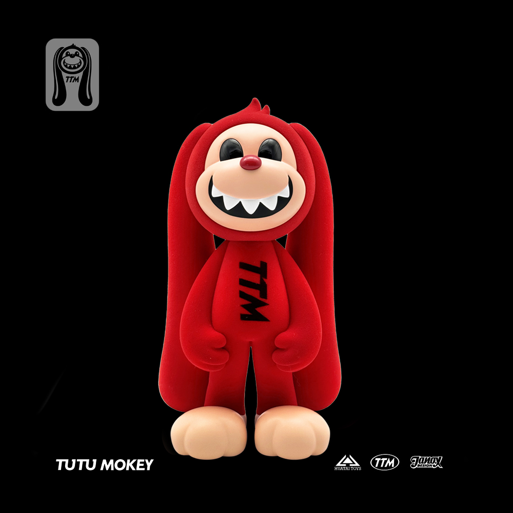 HOWstore TUTU MOKEY全球限量版收藏艺术潮玩手办雕像18cm植绒款
