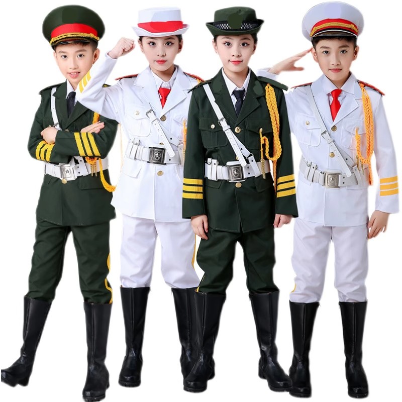 儿童升旗手服装升旗仪式服装中小学生鼓号队少儿升旗服装套装