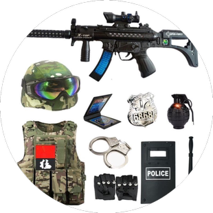 儿童特种兵玩具枪套装男童仿真户外训练cs特警衣服长短袖生日礼物