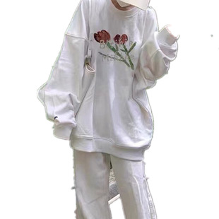 卫衣女男2022春秋薄款新款宽松bf慵懒风学生韩版上衣潮情侣装